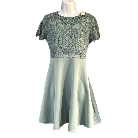 Francesca's Collections Dresses & Skirts - Francesca’s Teal A-Line Mini Dress - NWT - Size Small